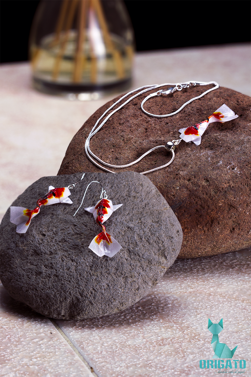 Conjunto accesorios pez koi