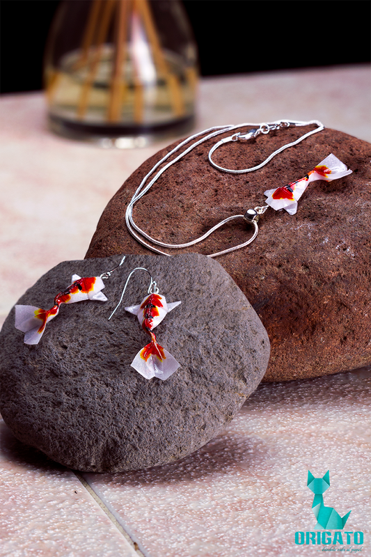 Conjunto accesorios pez koi