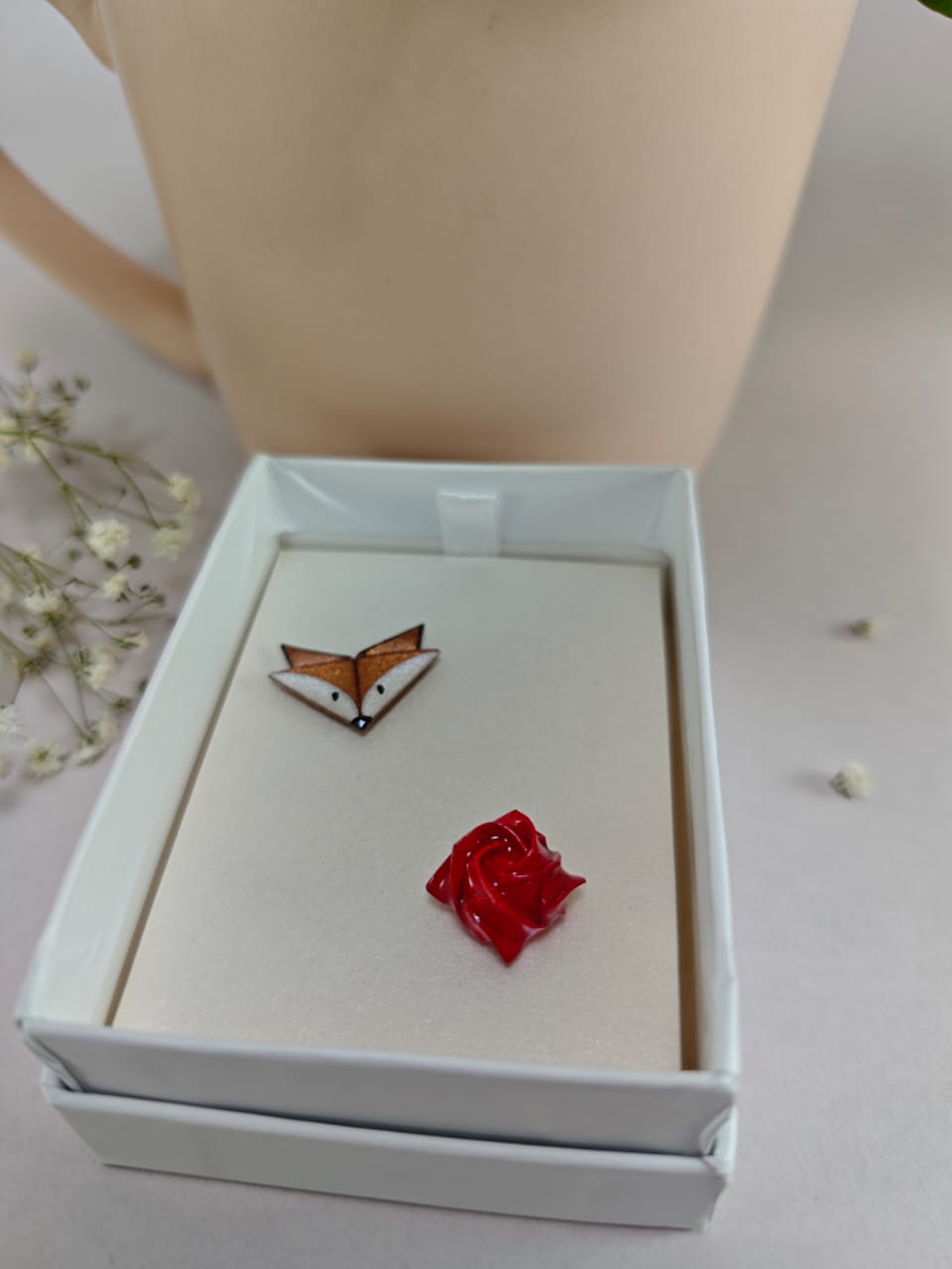 Broqueles Rosa & zorrito