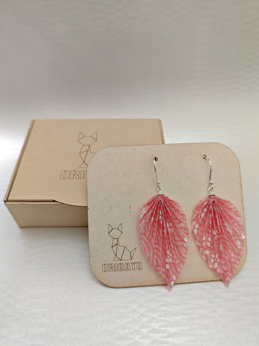 Aretes Hojita (chiyogami)