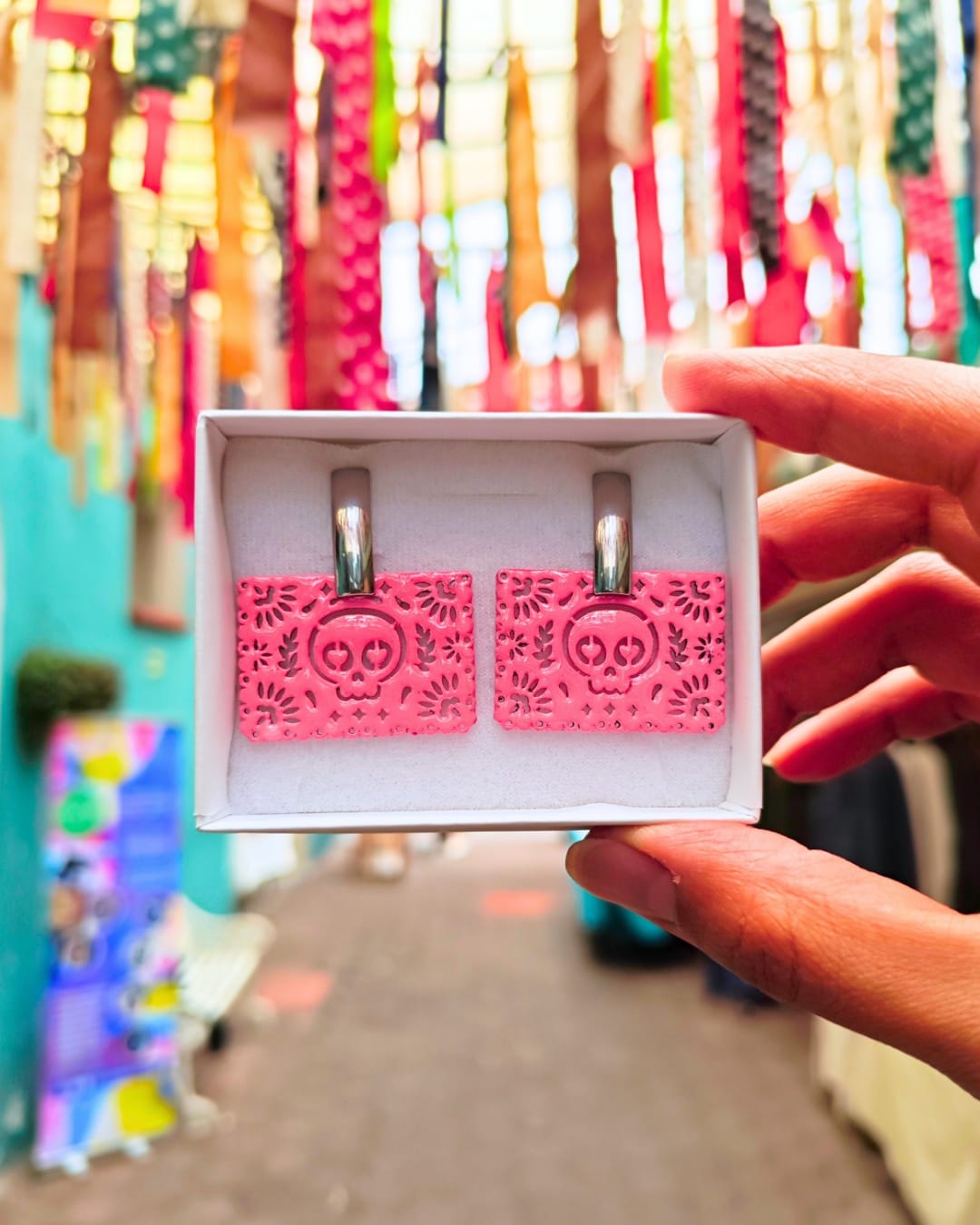 Aretes Papel picado