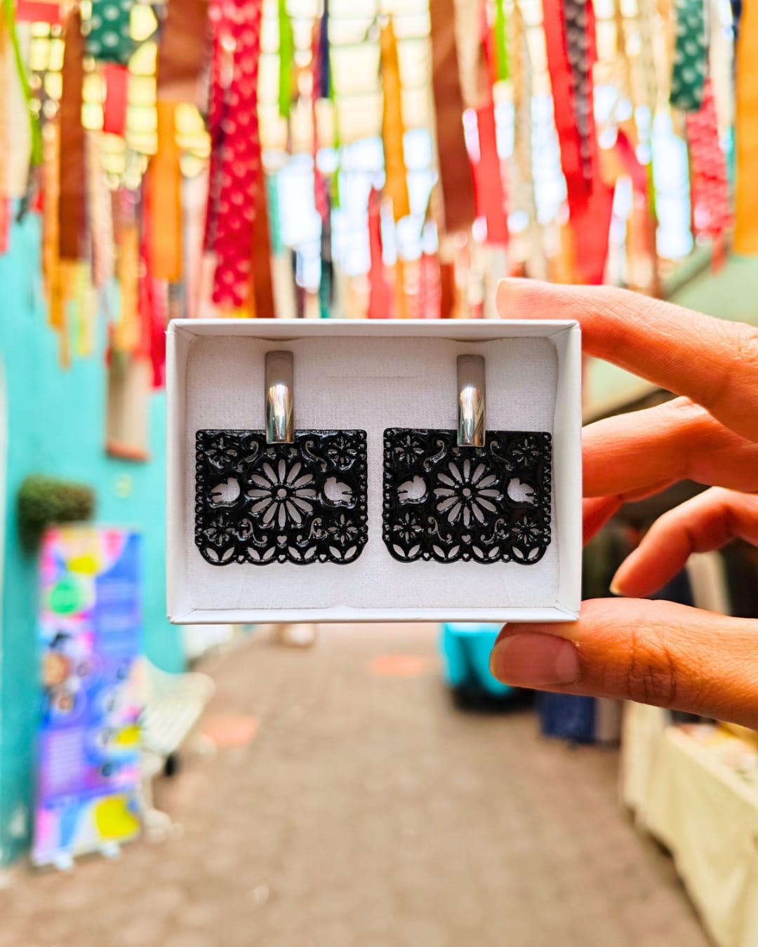 Aretes Papel picado
