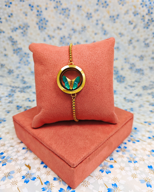 Pulsera relicario gold