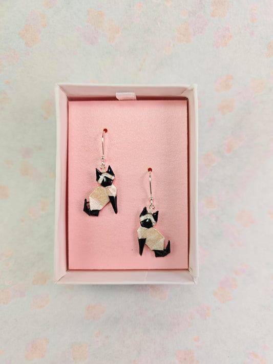 Aretes Gato Siamés