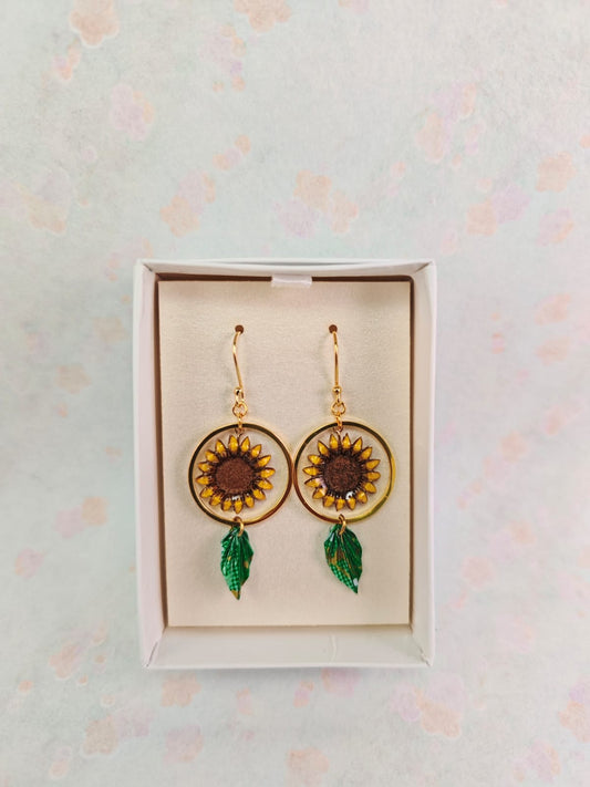 Aretes Girasol