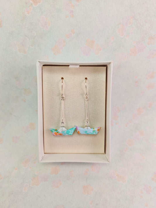 Aretes Barquito de papel