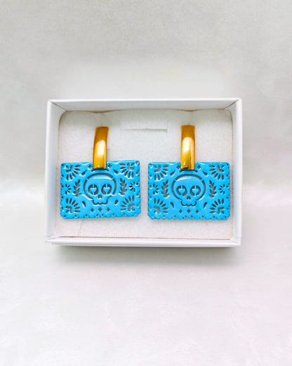 Aretes Papel picado