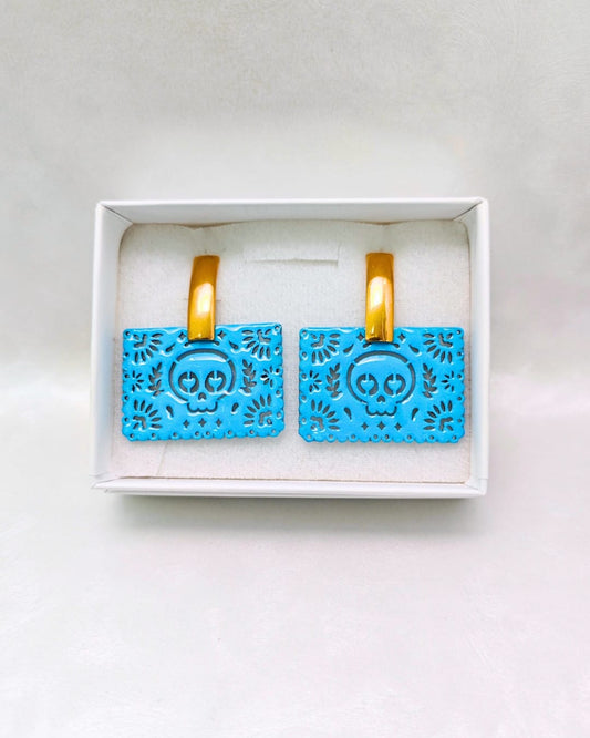 Aretes Papel picado