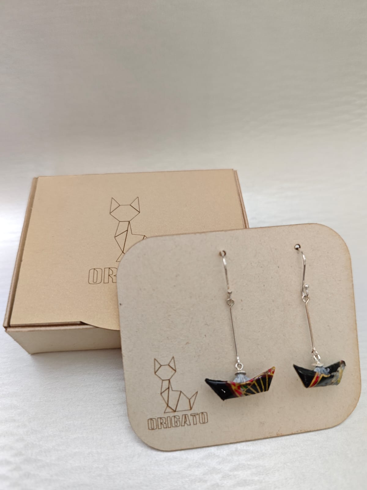 Aretes Barquito de papel