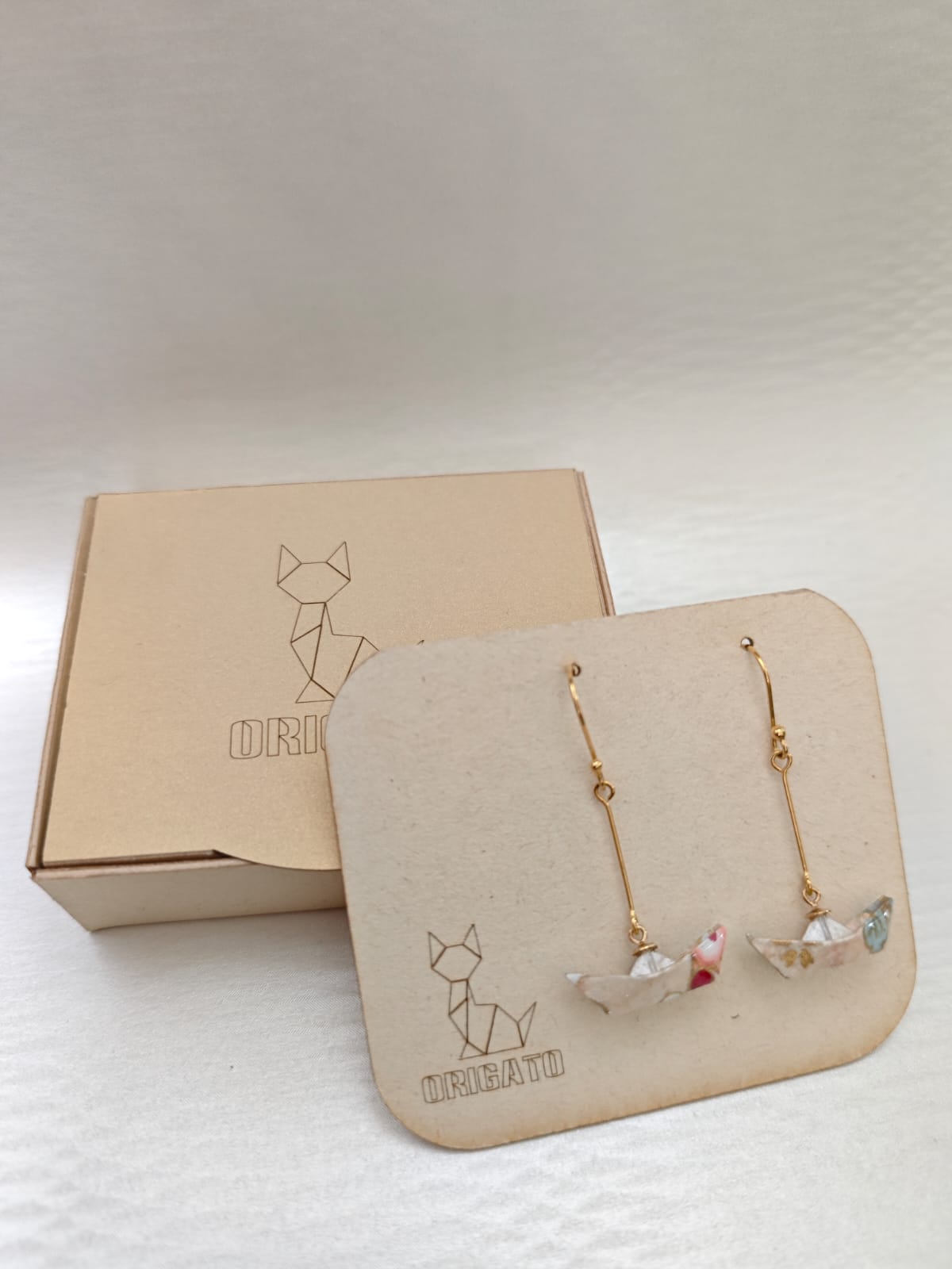 Aretes Barquito de papel