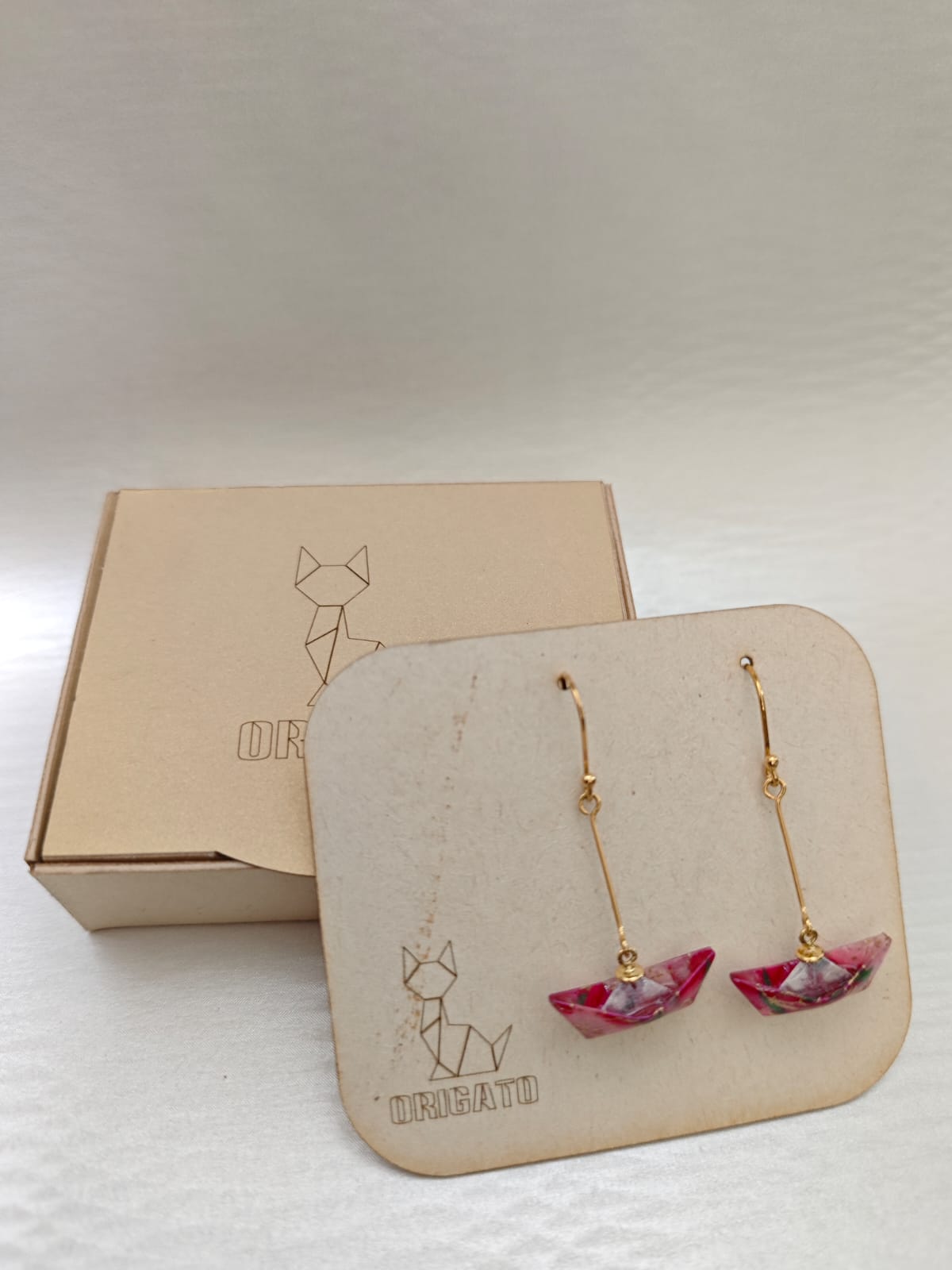 Aretes Barquito de papel