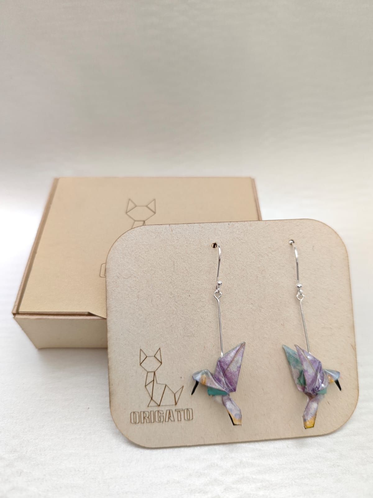 Aretes Colibrí plata