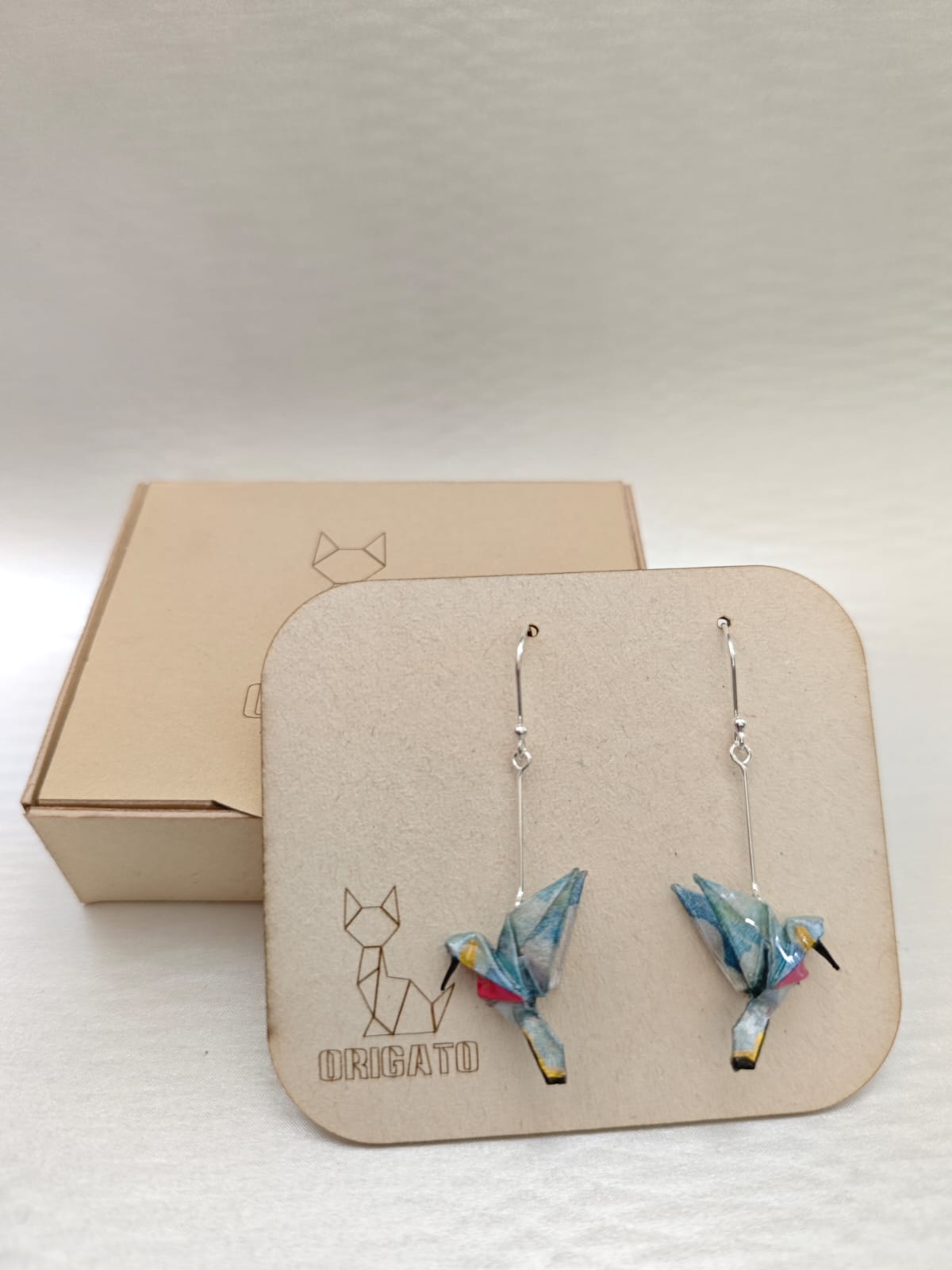 Aretes Colibrí plata