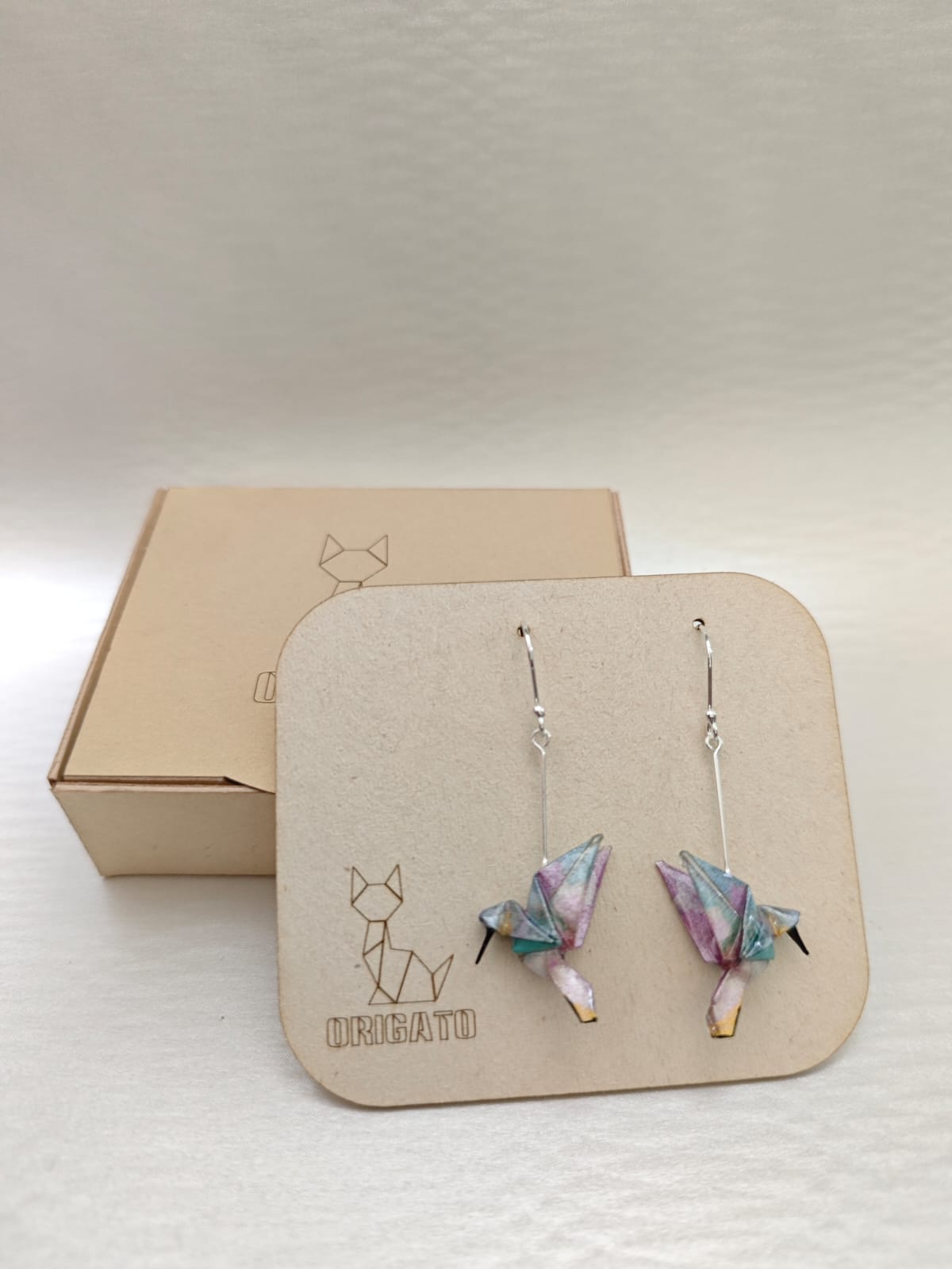 Aretes Colibrí plata