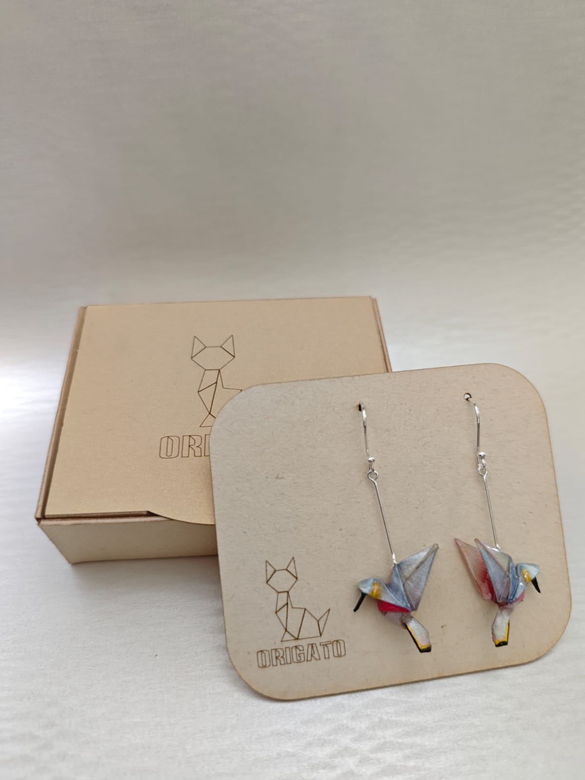 Aretes Colibrí plata