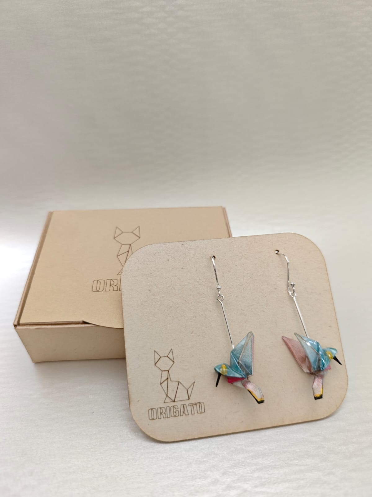 Aretes Colibrí plata