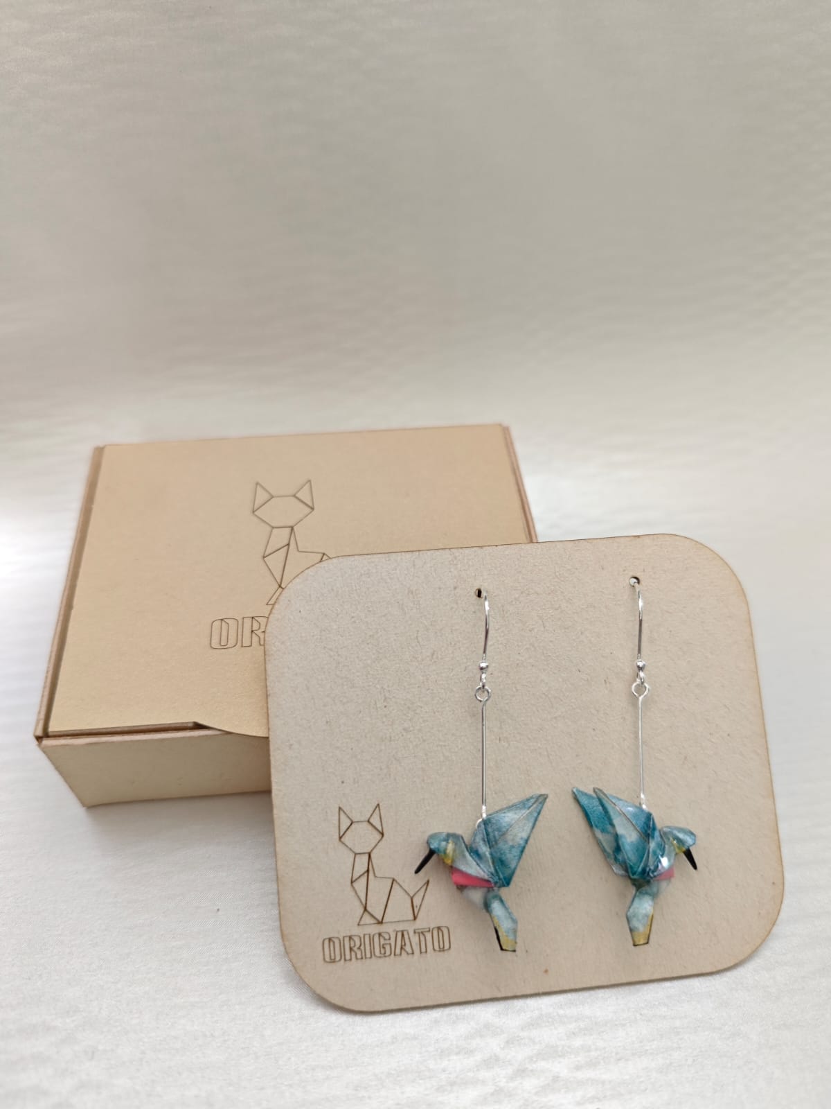 Aretes Colibrí plata