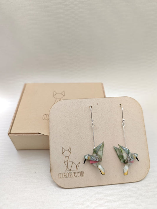 Aretes Colibrí plata