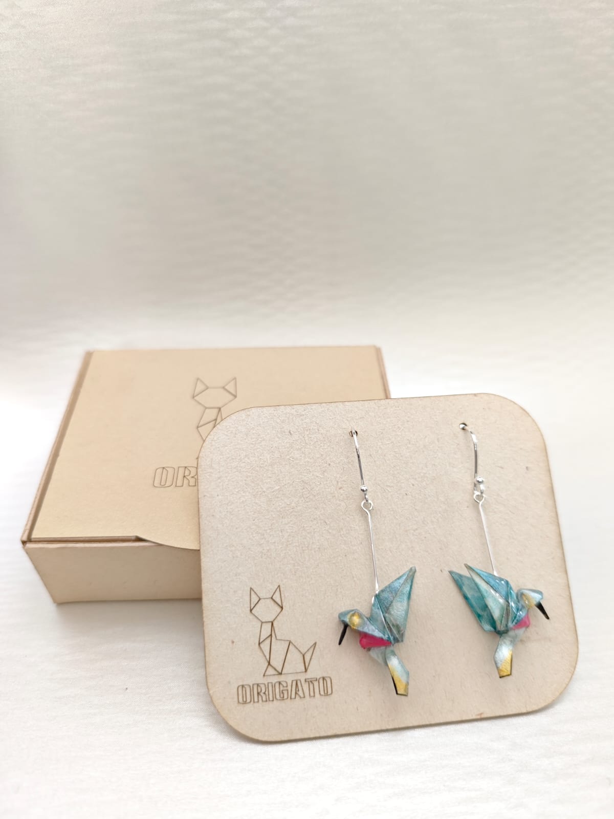 Aretes Colibrí plata